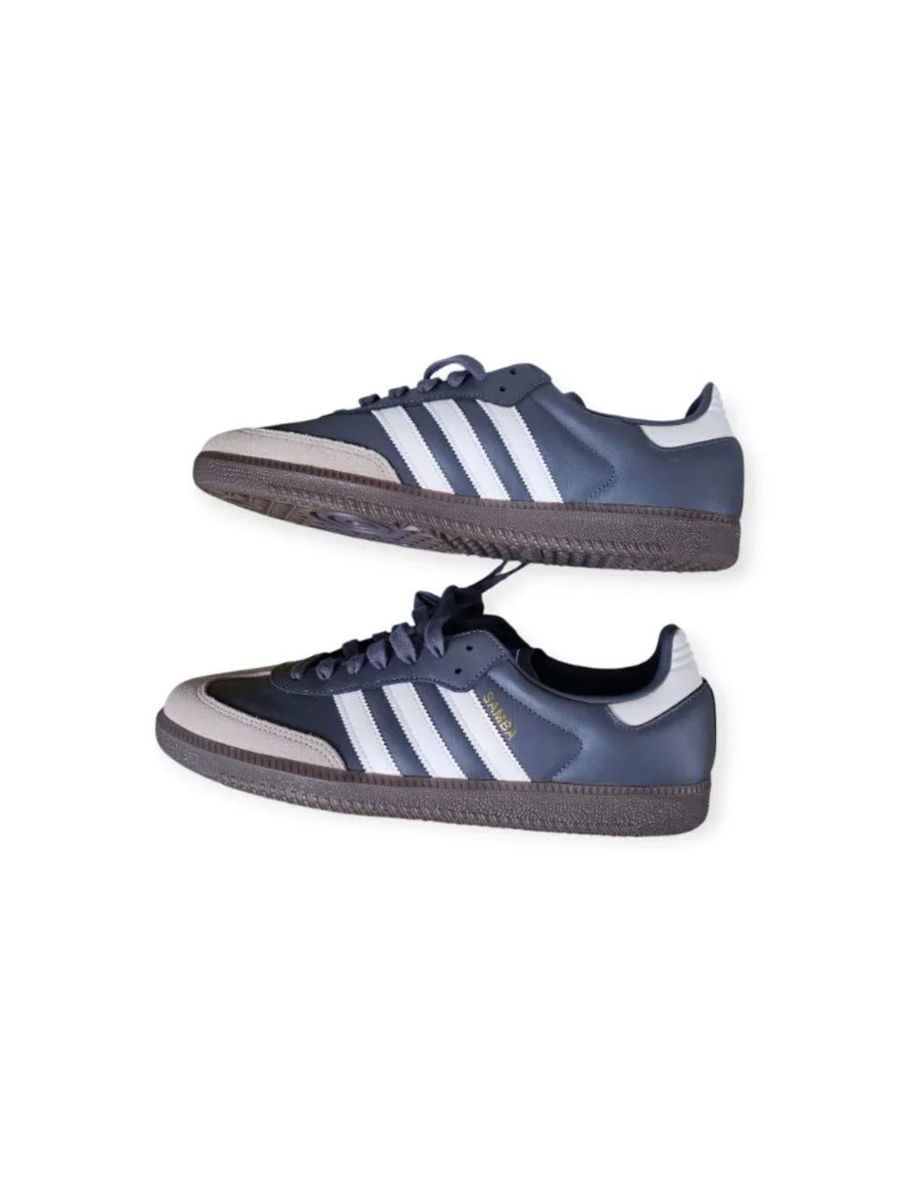 Adidas Samba OG Mens Size 14.5 Grey White Leather Suede Sneakers JR0913 NWB